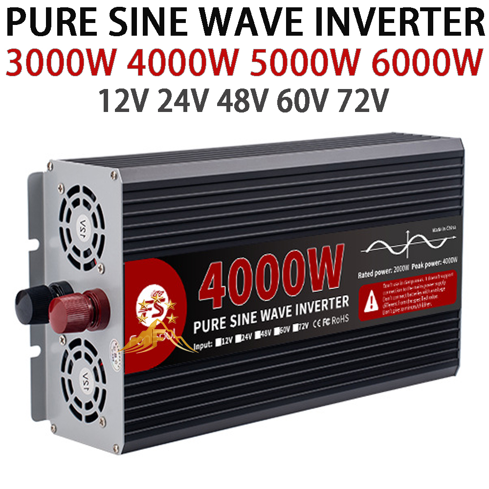 Pure Sine Wave Inverter 5000W 48V 220V - Inverter a Onda Sinusoidale Pura Real