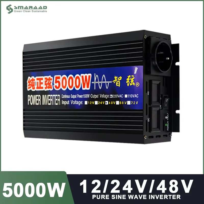 Inverter a Onda Pura SMARAAD 5 - Pure Sine Wave Inverter 5000W 48V 220V recensione e prezzo