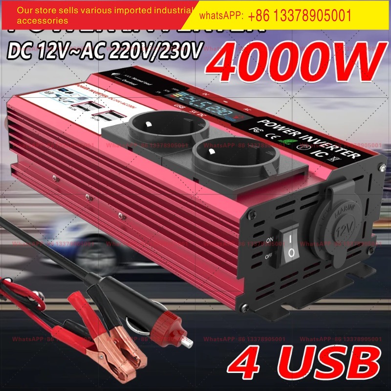 Inverter da 12V a 220V con pot - Power Inverter 12V 220V 4000W Continuous recensione e prezzo